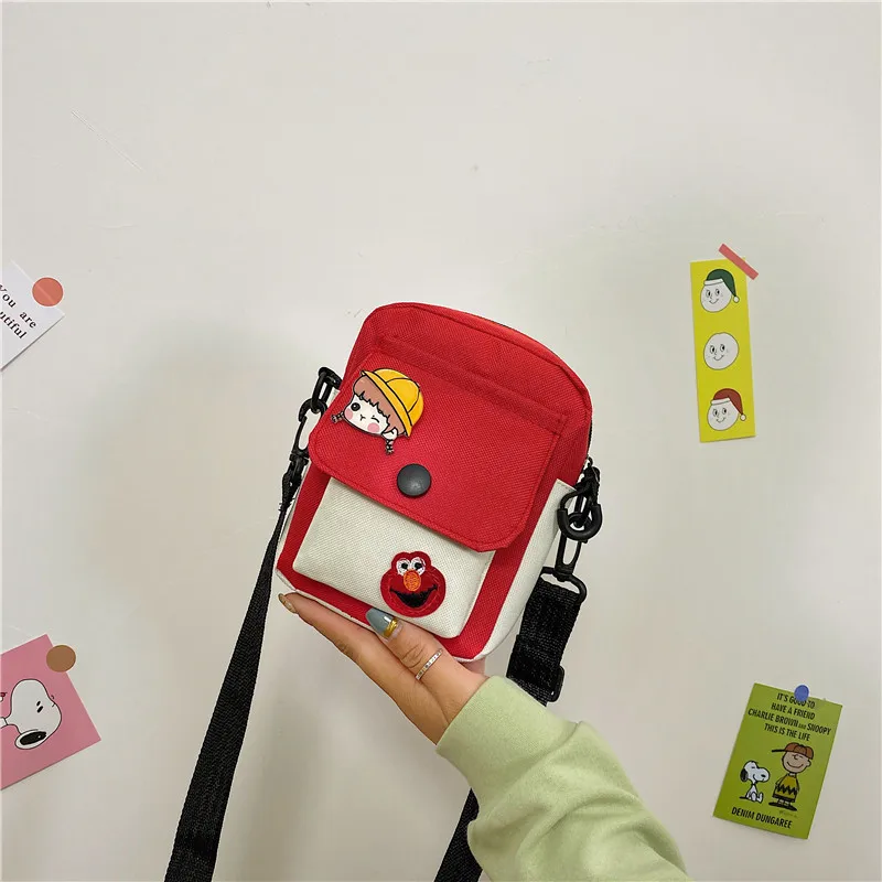 

Cute little bag women new trendy Japanese art girl mobile phone bag Sweet versatile canvas messenger bag