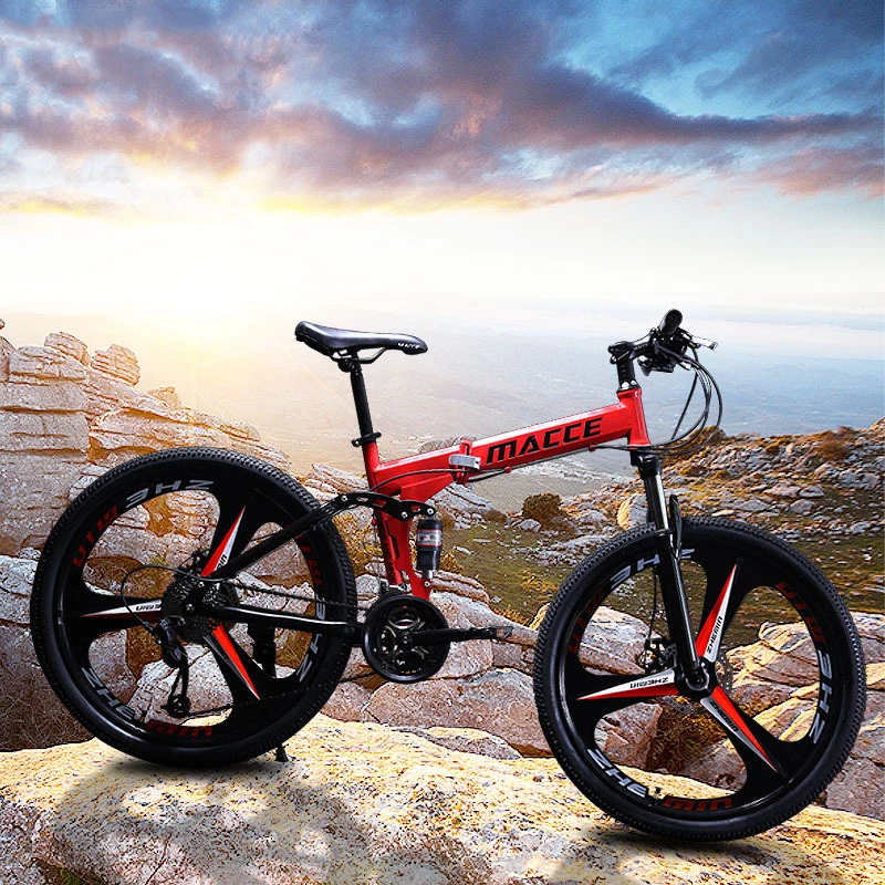 Горный велосипед с рамой из углеродистой стали колесо 24/26 дюйма Скорость 21/24/27 для