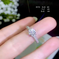 classic wedding ring for woman 1ct d color moissanite ring for engagement solid 925 silver moissanite ring
