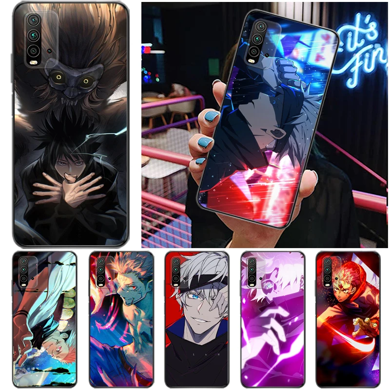 

Jujutsu Kaisen Sukuna Satoru Gojo Yuji Itadori Fushiguro Megumi Phone Case For Xiaomi Redmi 9 9T 9A 9C Pro Coque Carcasa Cases