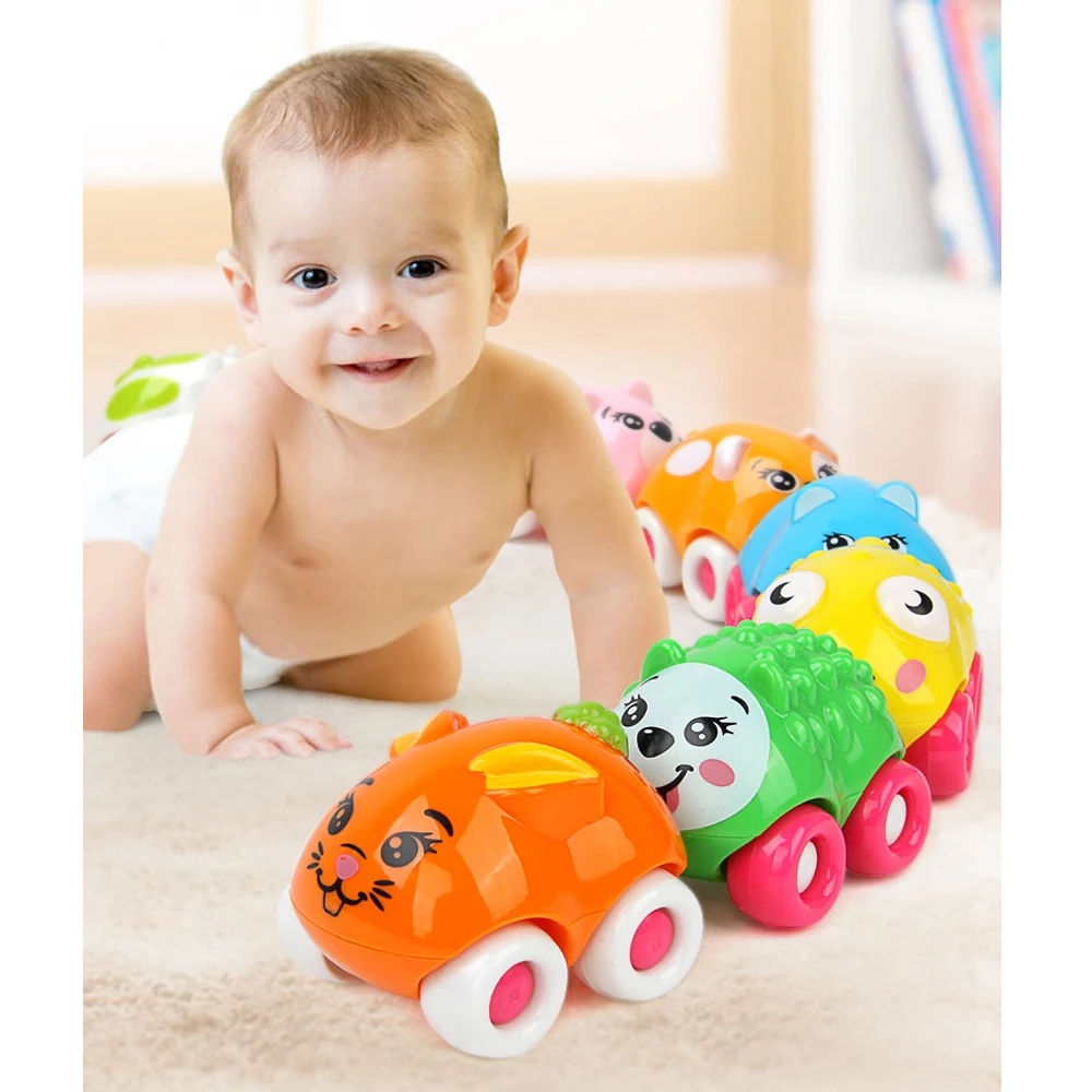 Нажимной автомобиль магнитное соединение раздвижные игрушки набор милый