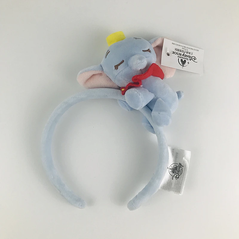 dumbo Новинка Минни Микки Дональд поросенок Тигр Спящая Ститч Мария Салли медведь уши костюм косплей плюшевая повязка на голову для взрослых/детей подарок - Цвет: dumbo