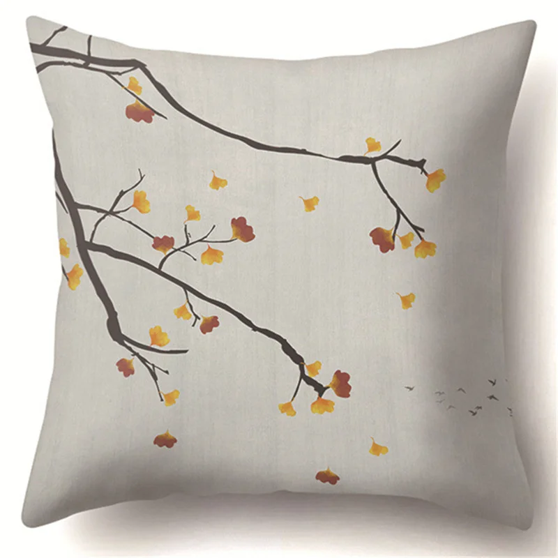 Новая яркая картина маслом цветок растение полиэстер Наволочка украшения для