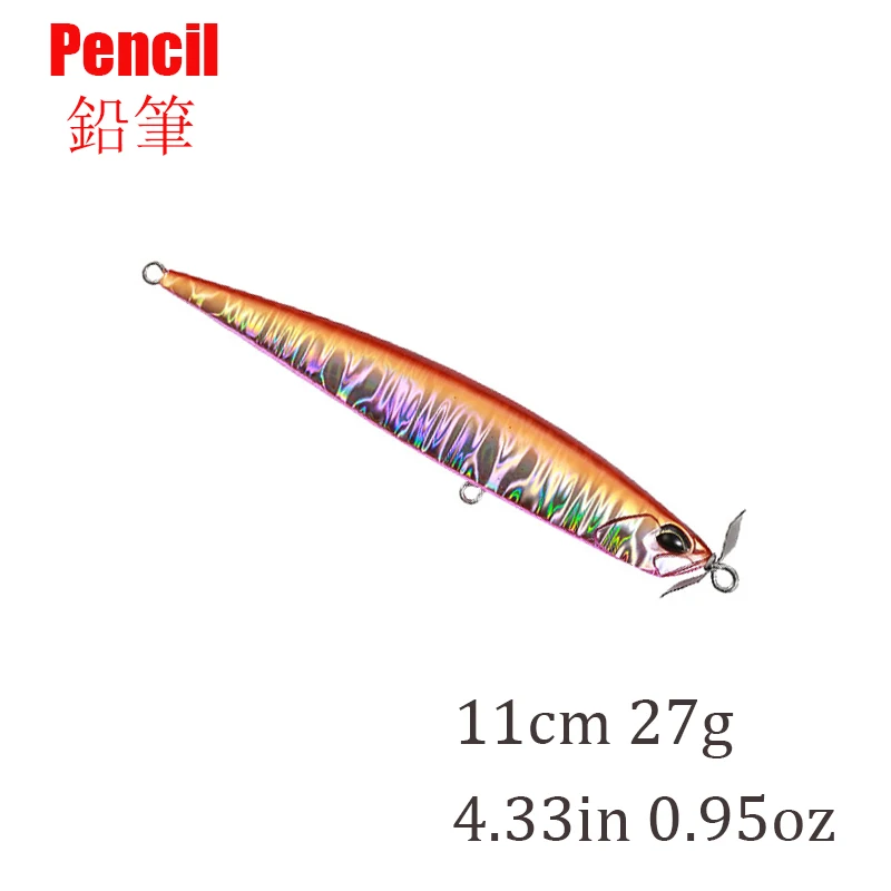 

New Floating Pencil All Fishing Lure 11Cm/27G Sinking Pencil Topwater Artificial for Fishing Wobblers Pesca Fishing Tackle