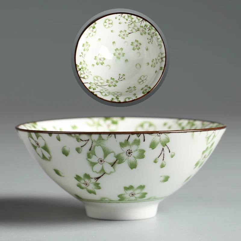 Orchid (green) Продукт, фарфоровый чай Qinghua, Zhan, анти-масштабирование, Ретро стиль, кунг-фу, чайная чашка, керамическая чашка, многоцветная, мастер, чайная чашка, персональная, одиночная чашка - Цвет: Orchid (green)
