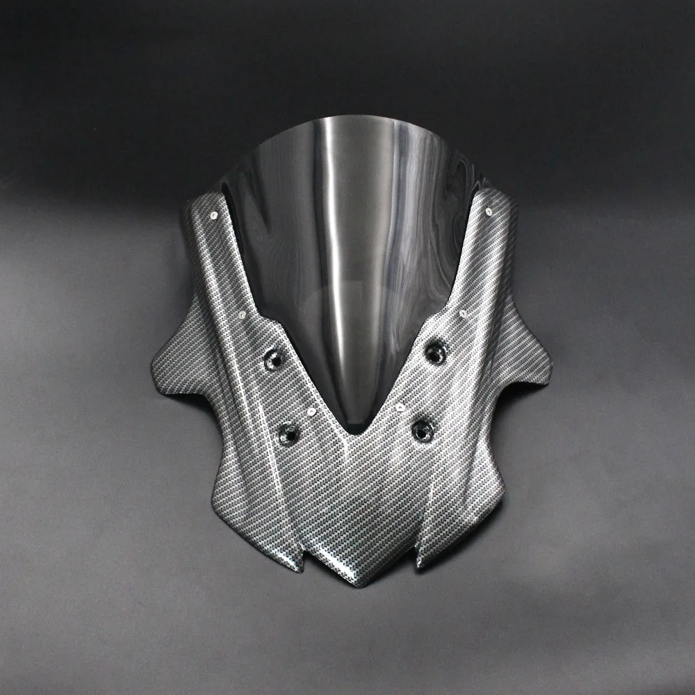 MTKRACING для CBR650F Аксессуары для мотоциклов Экран лобовое стекло обтекатель ветер Экран - Цвет: Carbon Fiber