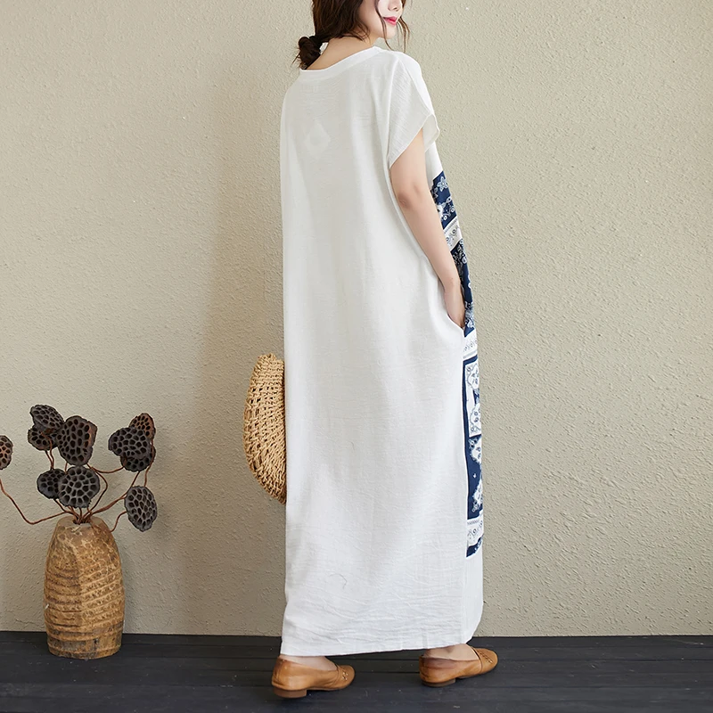 

Summer Casual 2021 Sundress Women Elegant Dress Short Sleeve Casual Loose Buttons High Waist Work Midi Vestidos Y19