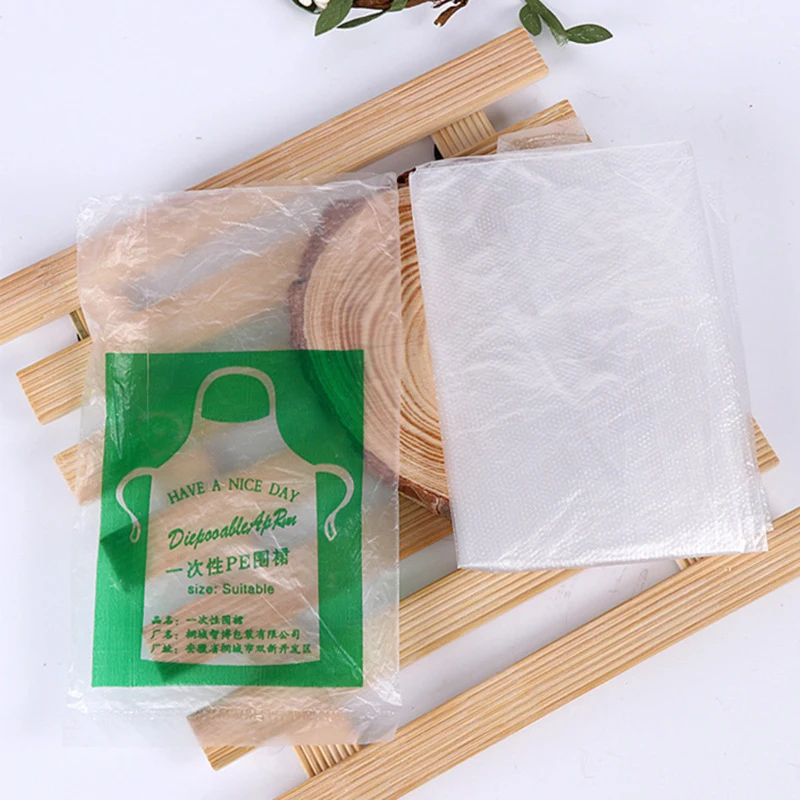 Полиэтиленовый Фартук высокой плотности водонепроницаемый одноразовый 25 шт. |