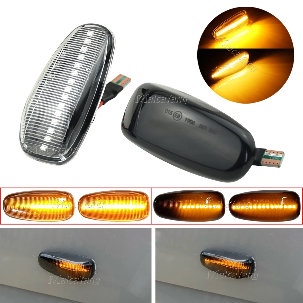 Led Dynamic Side Marker Turn Signal Indicator Light Sequential Blinker For Mercedes BENZ W202 W210 W208 R170 Vito W638