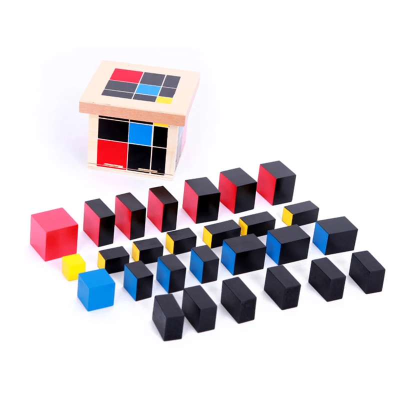 

Montessori Mathematics Toys Binomial Cube Montessori Math Materials Educational Wooden Toys For Children Preschool Learning Toys