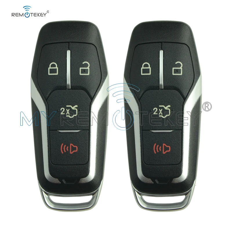 Remtekey 2 шт 4 кнопки для Ford Fusion Explorer Edge Escape Mustang M3N-A2C31243800 164-R8109 Замена смарт-ключа оболочки