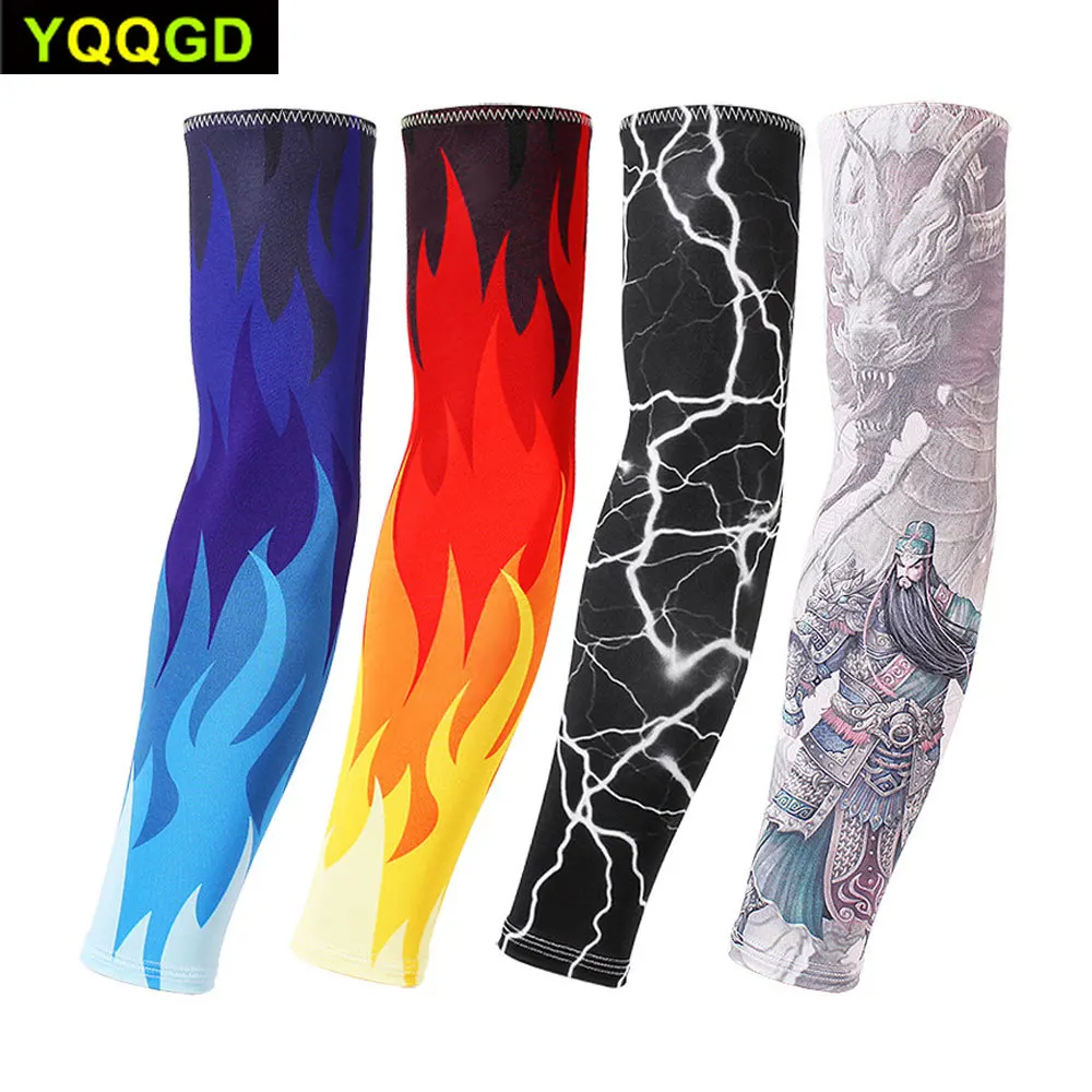 1 пара татуировок УФ Защита охлаждающие рукава от солнца для мужчин и женщин