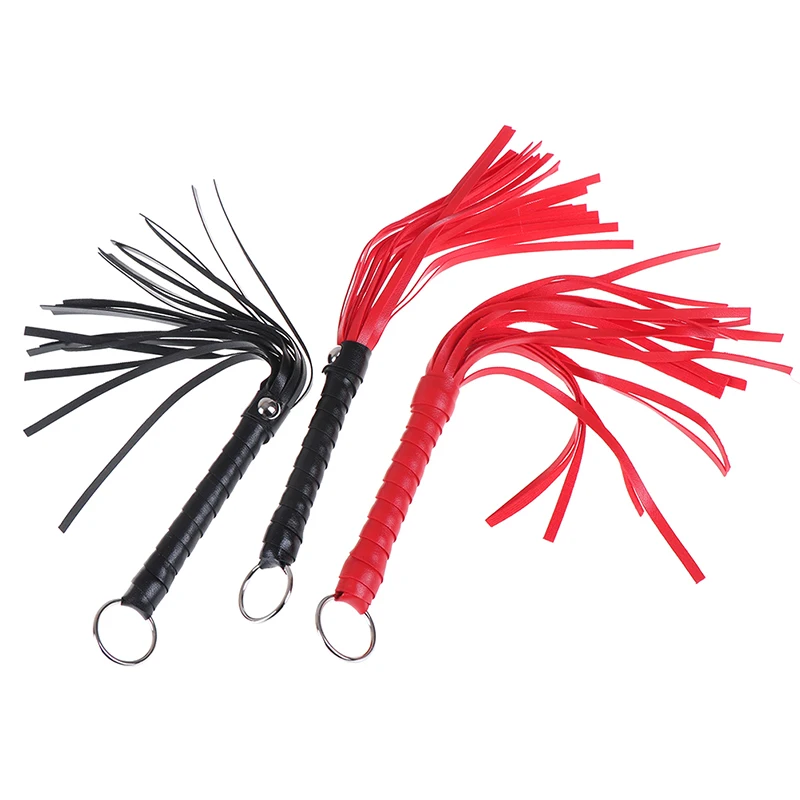 Плетка из кожи и ПУ 12 5 дюймов с кисточкой ручкой порка разбросанный плетка