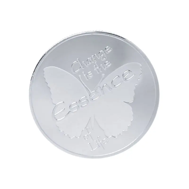 2018 памятная монета бабочка ремесла положительные художественные подарки для