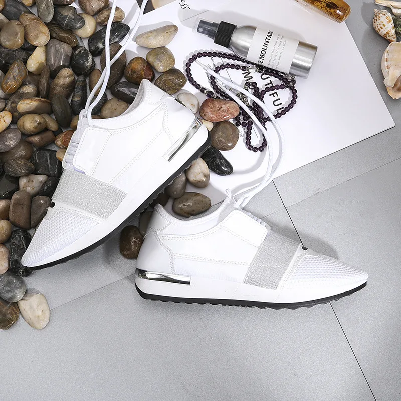 Женские кроссовки Повседневная обувь на плоской подошве Обувь из дышащей сетки