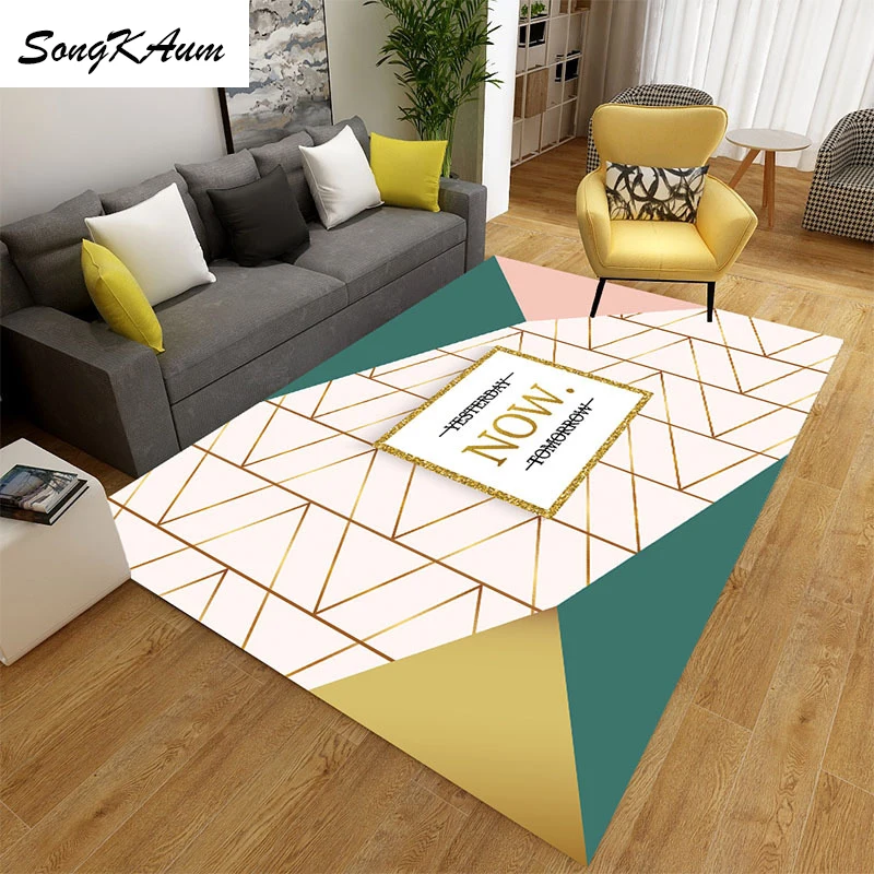 SongKAum изысканные большие ковры с цветочным узором простые Нескользящие татами
