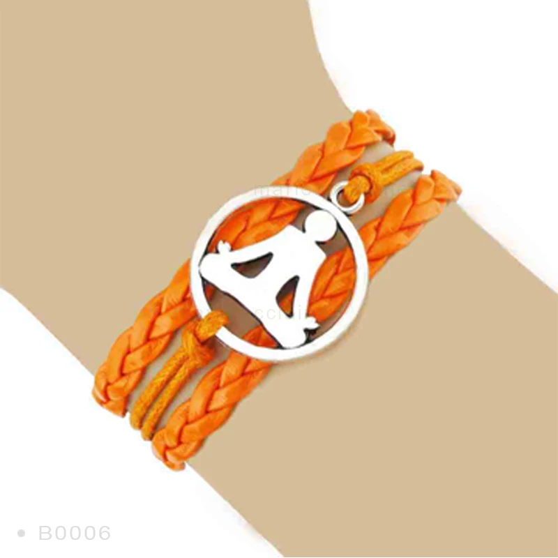 Мода Йога Ом медитировать для йоги, для медитации Lotus ohm asana семь чакр браслеты для йоги для женщин - Окраска металла: B0006