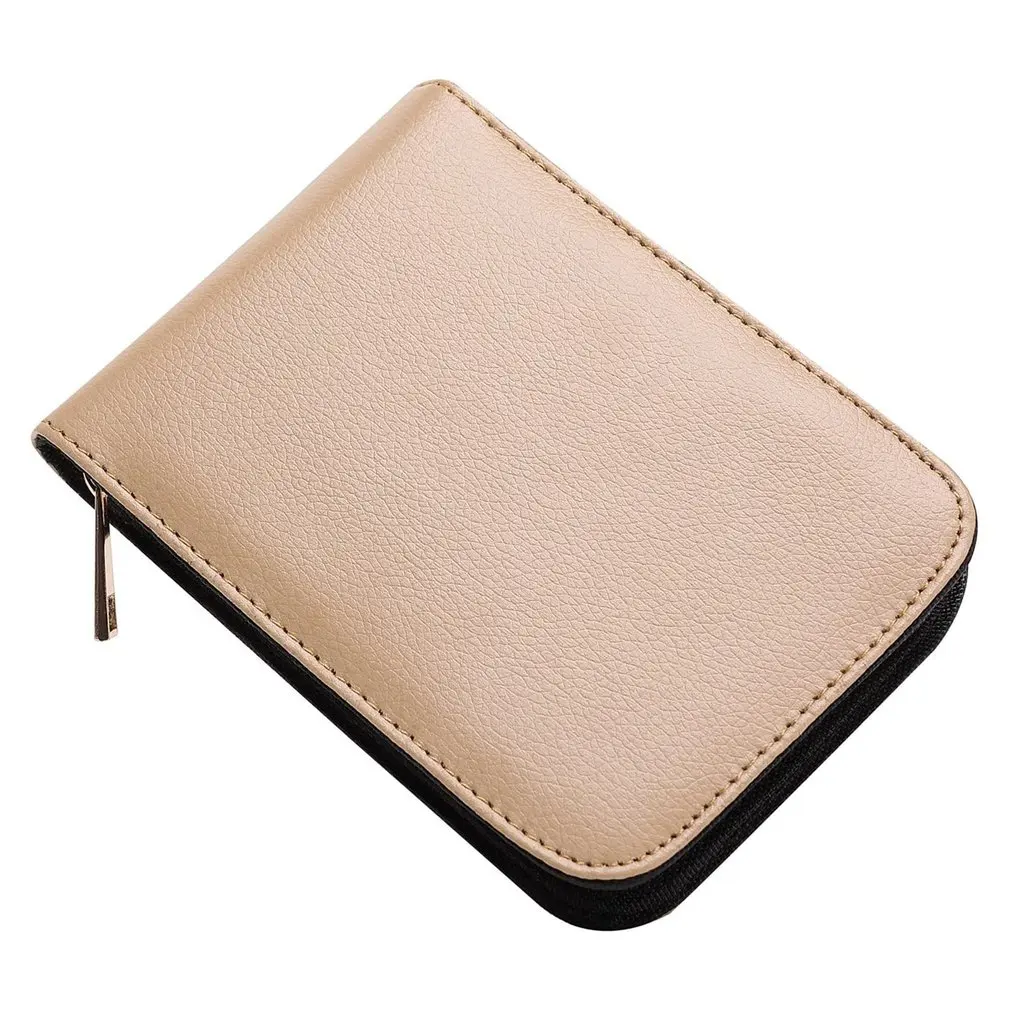 

12 Pencil Case PU Material Pen Case Large Capacity Simple Business Office Unisex Pen Durable Storage Bag