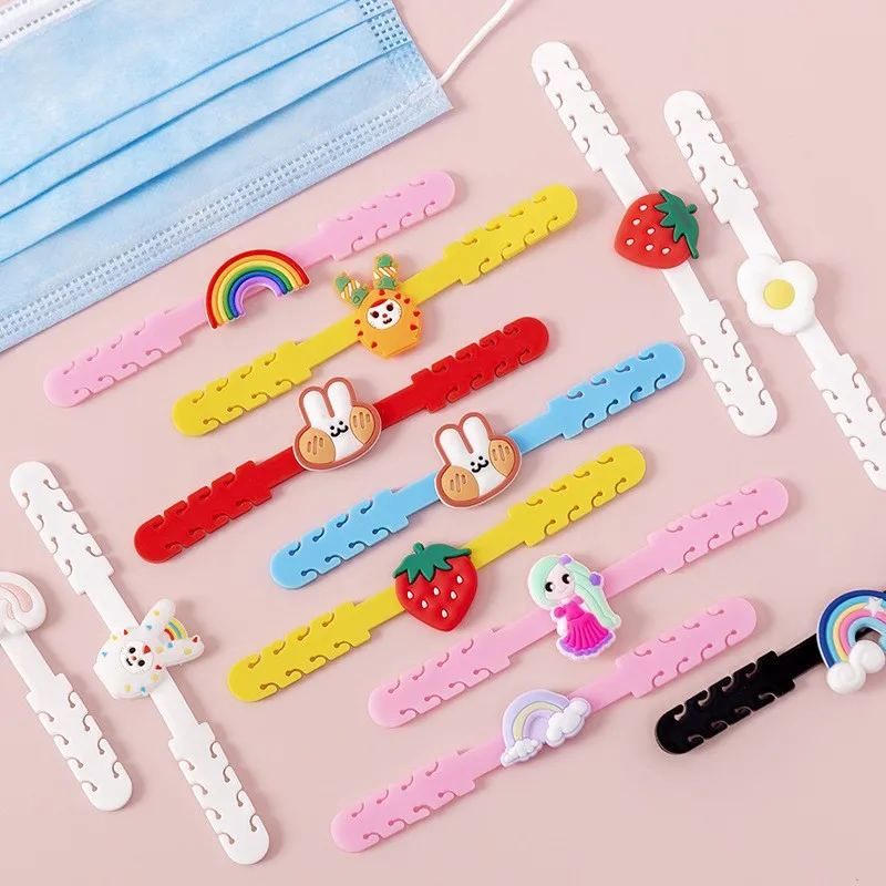 Silicone Mask Extender Strap Holder Extension Ear Hook Protector Children Adjustable Anti-Slip Face Masks Pain Relieved | Дом и сад