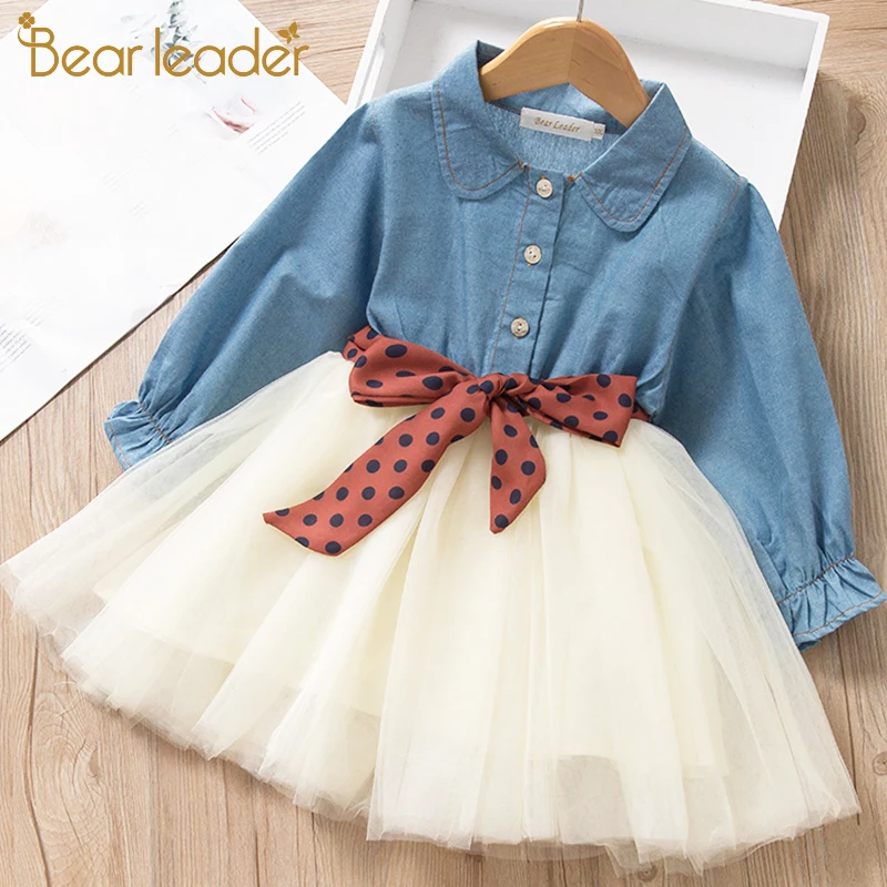 Bear Leader Girls Dress 2020 Casual Children Clothing Ball Gown Dot Print Kids Clothes Dresses Princess | Детская одежда и обувь