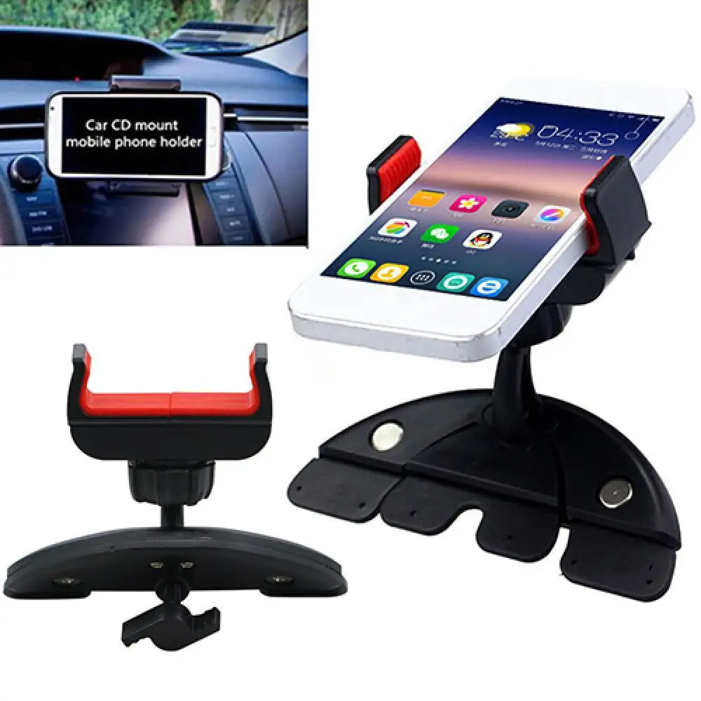 

Универсальный автомобильный держатель-подставка на 360 градусов с CD-слотом для IPhone, Samsung, телефона, GPS