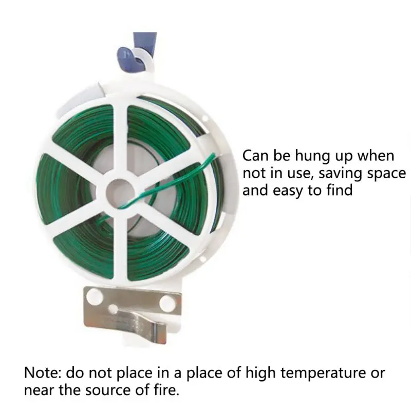 20 Вт 30 50/100 м завод зажим для проволоки с резак сад покрытием обучение твист