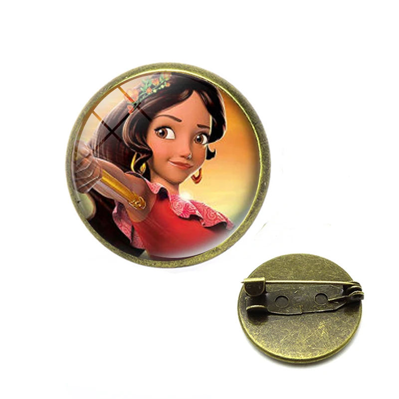 Горячая Elena of Avalor Броши принцессы магнит на холодильник булавка с кабошоном