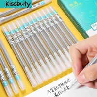 6pcs 0 5mm gel pen black blue ink pens for school office student exam writing dedicated stationery supply pen style
