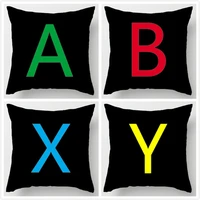 customized hot sale luxury printing style custom xbox buttons funny vintage style square pillowcase throw pillow cover