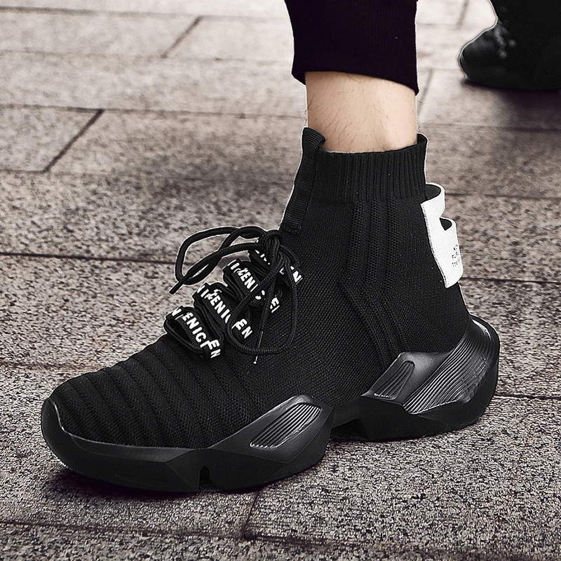 

High Top Fashion Men's Sock Sneakers Men Casual Shoes Breathable Men Shoes Non-slip Comfortable Footwear Trend zapatillas