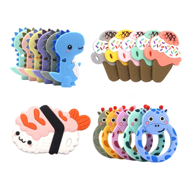 Детские трофеи мультфильм форма животные Прорезыватель игрушки DIY соска зажимы