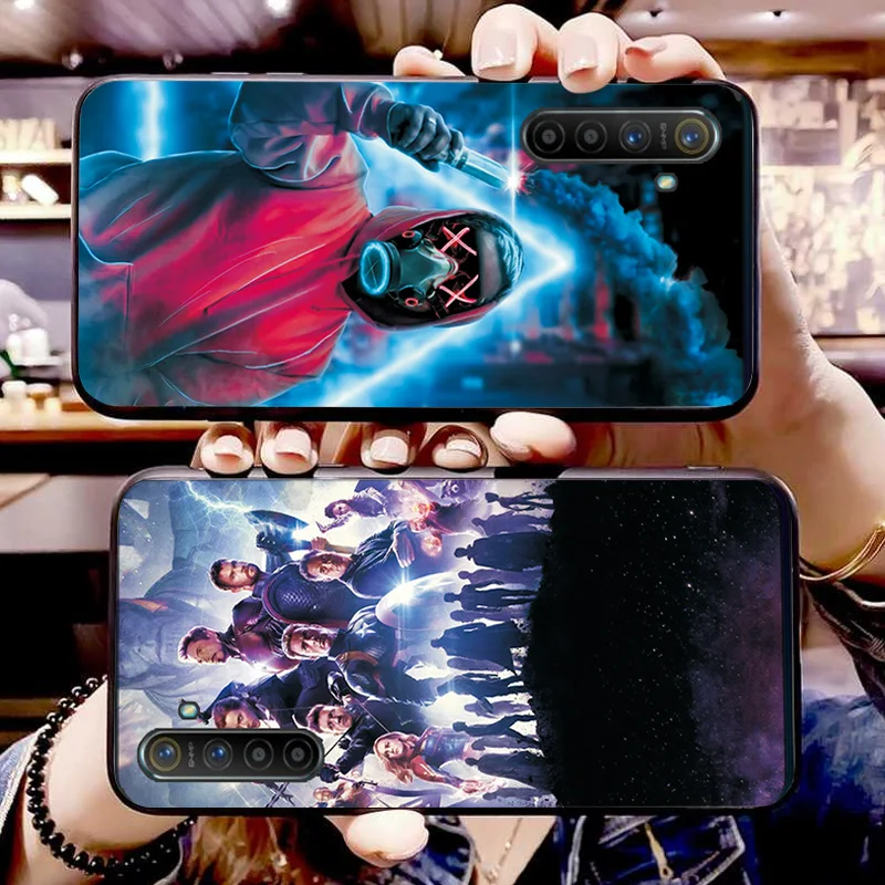 Горячий Веном Печатный матовый черный ТПУ для OPPO K1 RX17 R17 Neo Realme X2 XT чехол