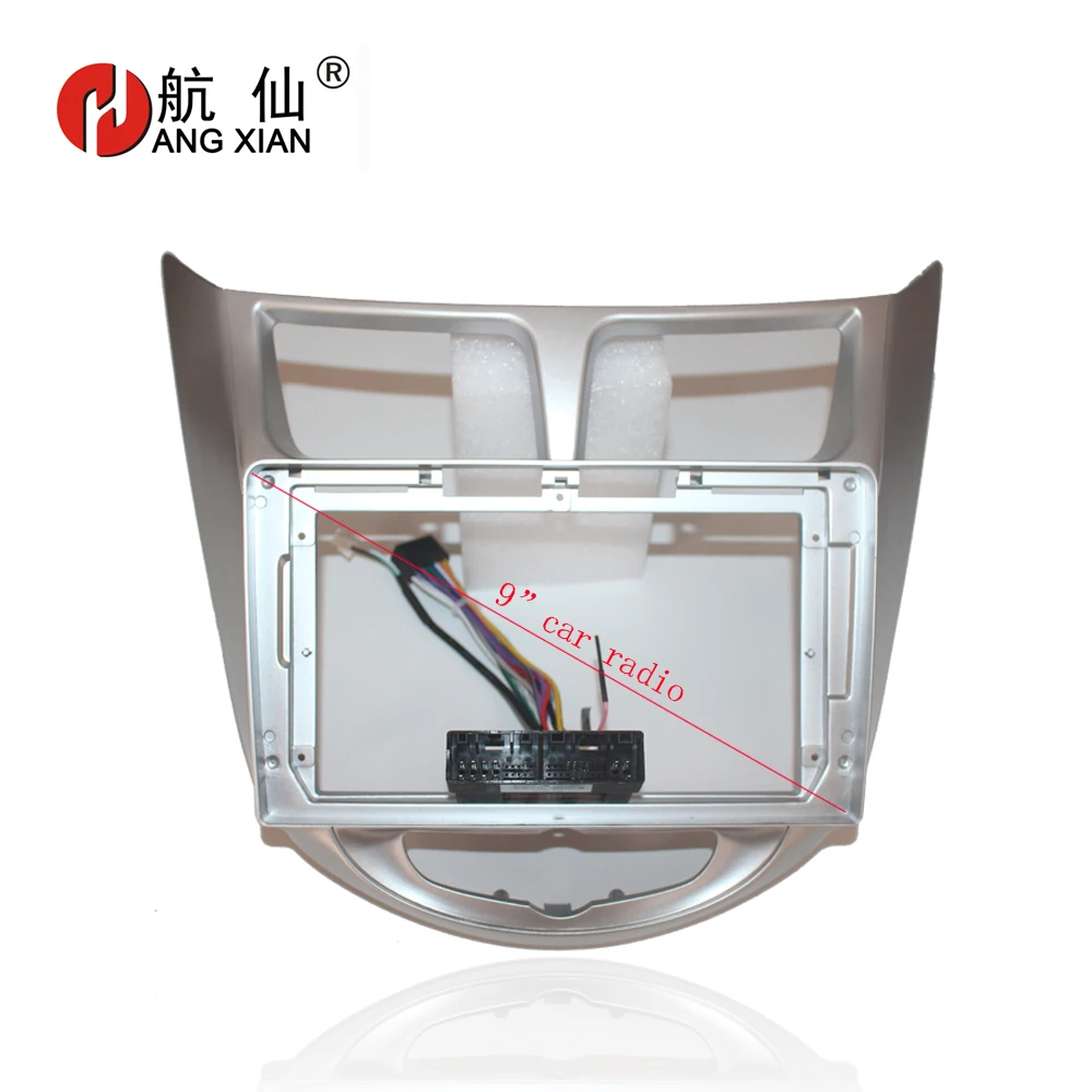Автомобильный радиоприемник angxian 2Din рама для Hyundai Accent Solaris Verna i25 2011-15 DVD gps панель