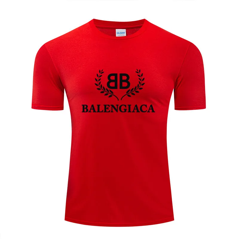 

Summer men's round neck T-shirt loose short-sleeved solid color bottoming shirt simple sports and leisure T-shirt