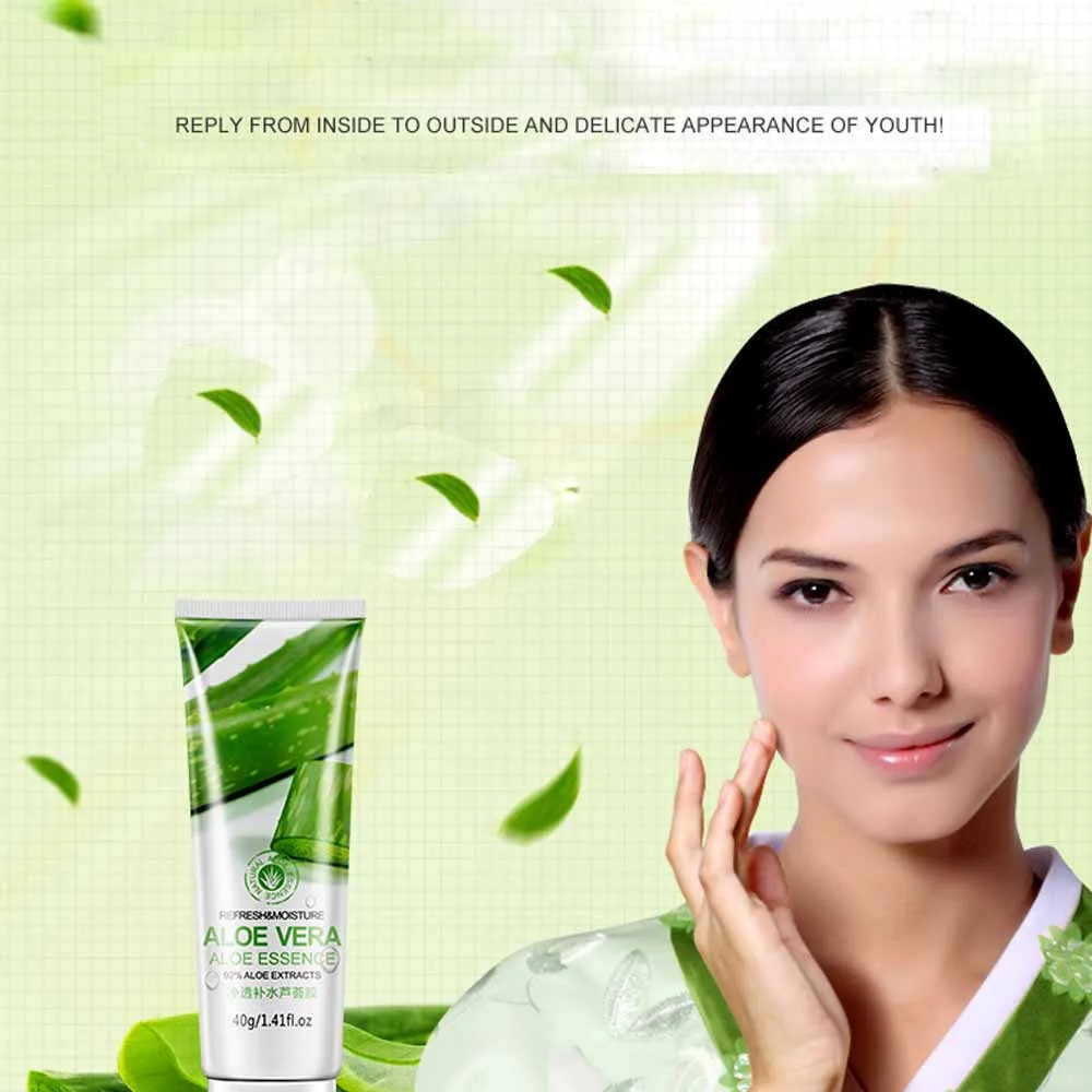 2 пакета 40 г Гель для Кожи с алоэ вера уход за лицом крем гиалуроновой кислотой