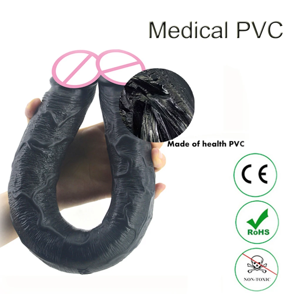 Секс-игрушки для лесбиянок Двойное проникновение длина 46 см | Красота и здоровье