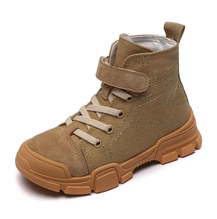 Kids Martin Boots Boys Snow Shoes Waterproof Warm Fur Children Ankle Boots Toddler Boys Winter Sneakers Child Canvas Shoes