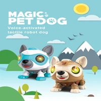 smart talking rc robot dog walk dance interactive pet puppy robot dog remote voice control intelligent electronic toy for kids