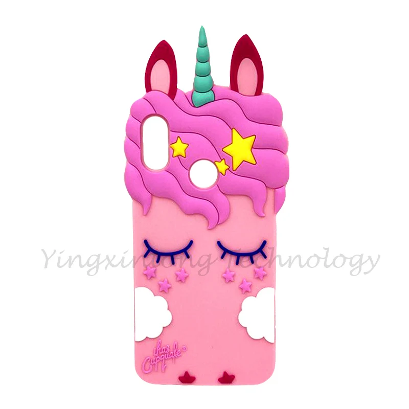 For Huawei P30 Lite Case 3D Silicon Cartoon Unicorn Bear Cat Duck Pig Soft Phone Case For Huawei P30 Pro P 30 Back Cover Nova 4E