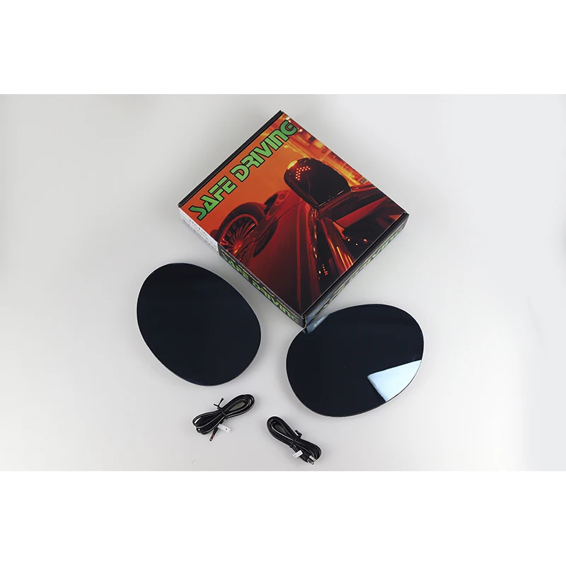 Новый светодиодный Поворотный Светильник из стекла синего цвета боковое зеркало