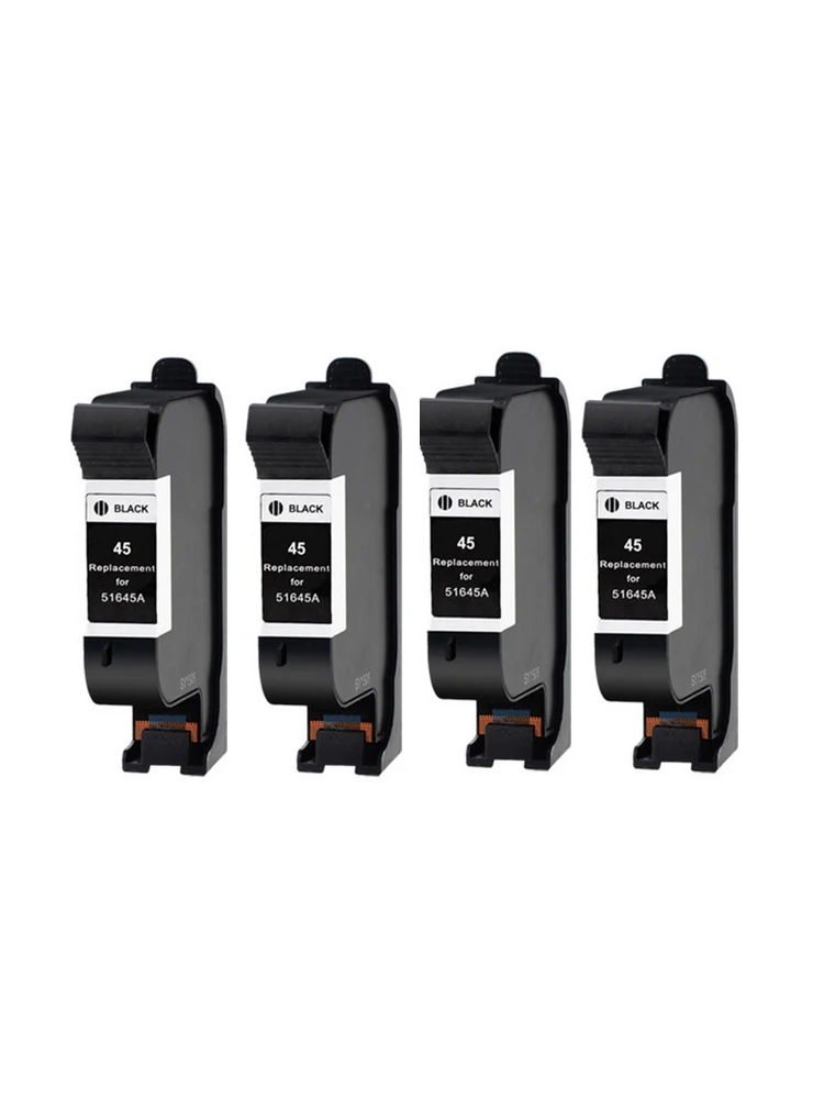 4х совместимый с hp45 45BK Картридж черными чернилами 51645A для CAD плоттера струйной