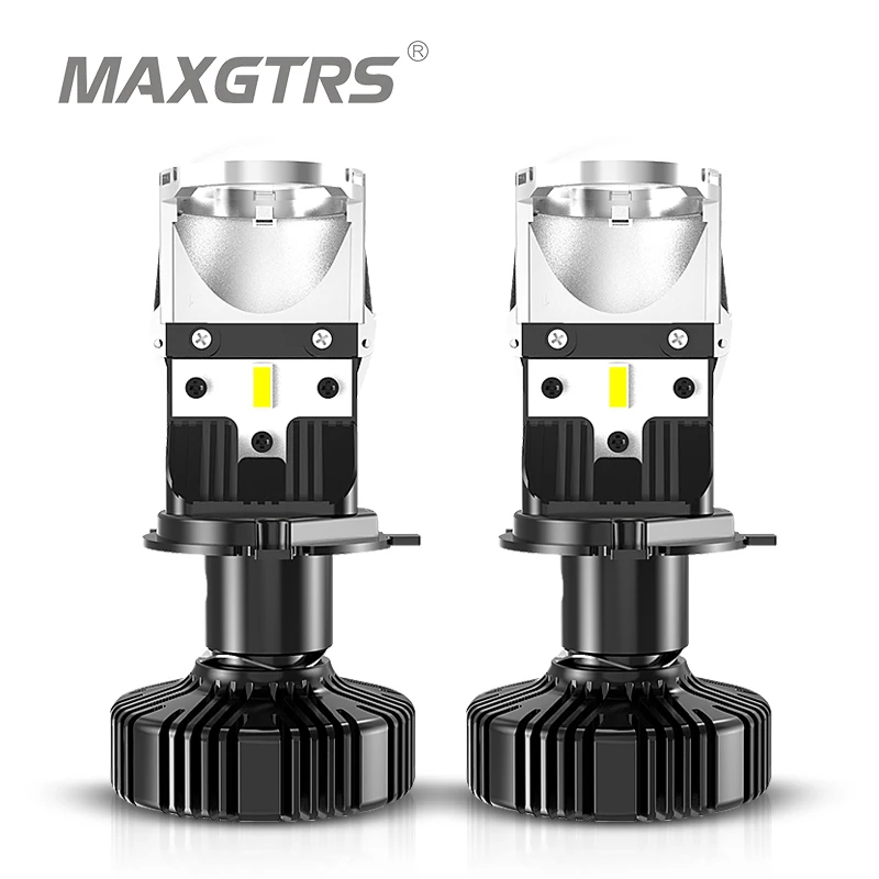 2X H4 9003 Hi/Lo Beam LED Mini Projector Lens Headlight Bulbs Canbus Automobile Lamp RHD LHD 12000LM Focused Motorcycle Light - купить по
