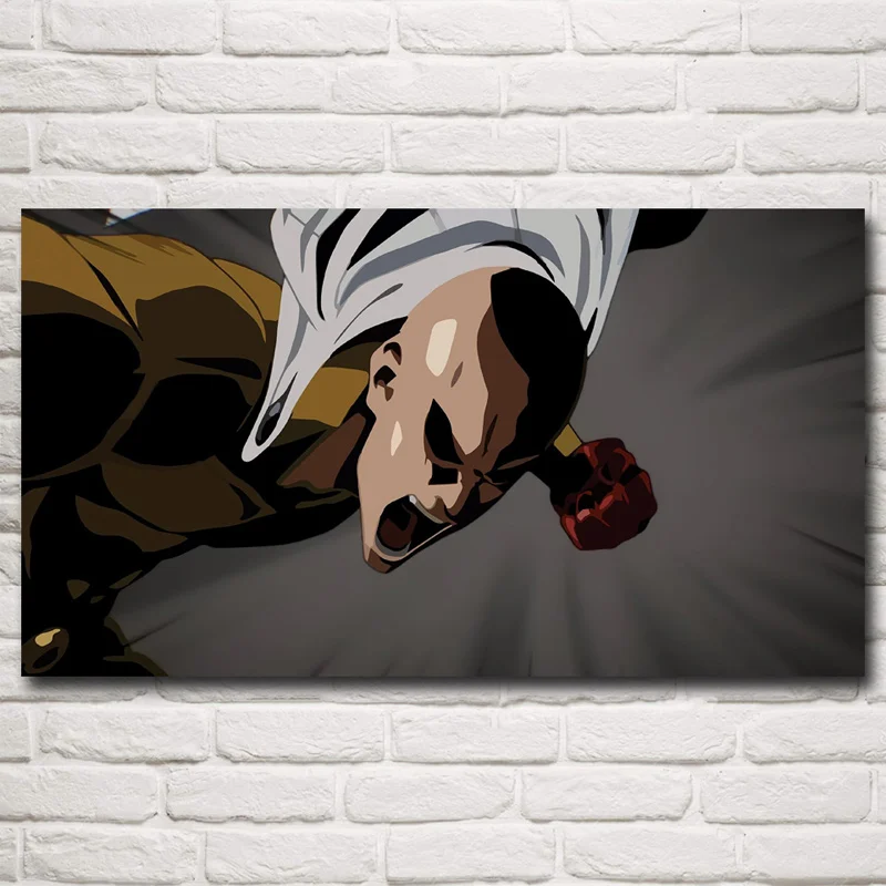 Постеры и принты в стиле аниме foocome ONE PUNCH MAN шелковая Живопись Современное