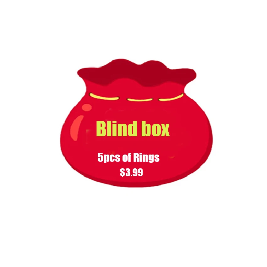 

Blind Box of 5Pcs of Rings For $3.99