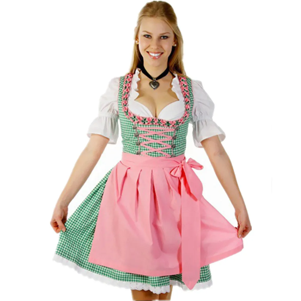 Костюм Октоберфест Германия октября дирндль юбка платье передник с блузкой