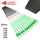 Стрелы Linkboy из лука, 612 шт, карбоновые стрелы 300-800 ID мм, стрелы, аксессуары, составной традиционный лук для охоты