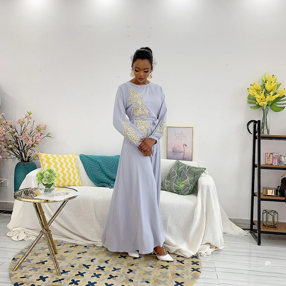 Новинка Eid mubarak Vetement femme abaya Дубай мусульманская Мода хиджаб платье кафтан