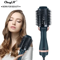 ckeyin 2 in 1 hair dryer 1000w hot air brush hair straightener curler comb electric ion blow dryer brush hair styling tools