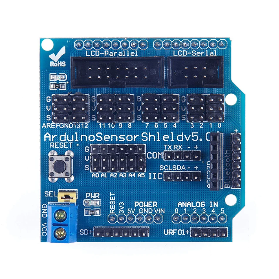 Щит датчика V5.0 плата расширения для UNO MEGA R3 V5 щит Arduino электронные строительные