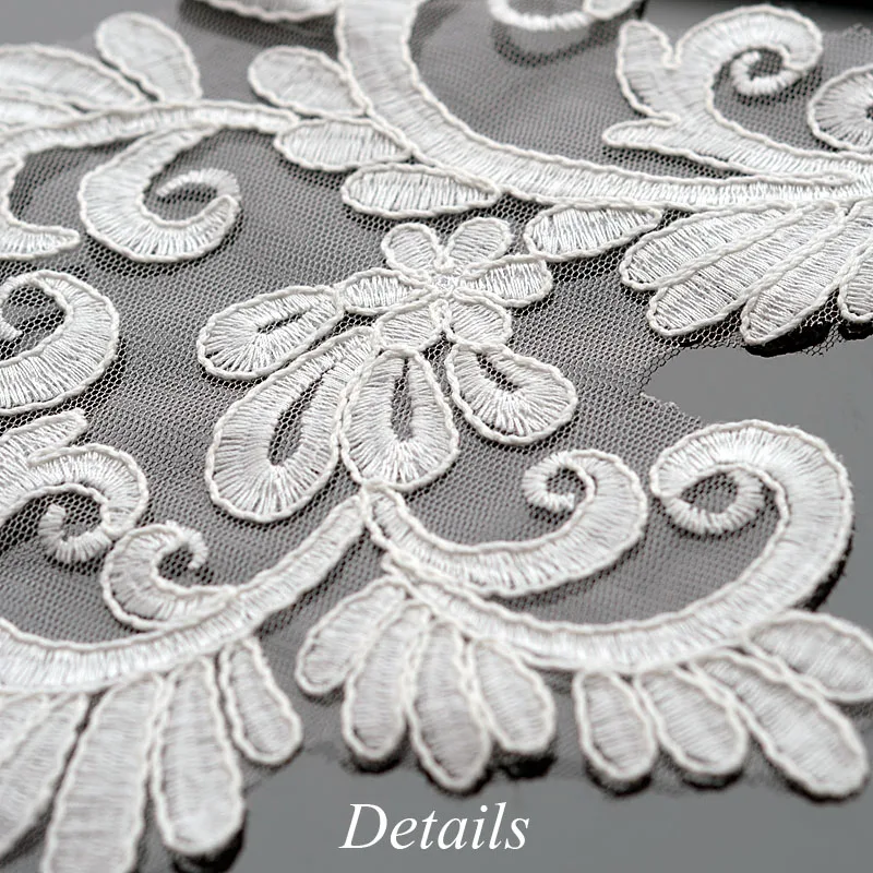 1 пара кружевных цветочных вышитых патчей для невесты наклейки одежды нашивки